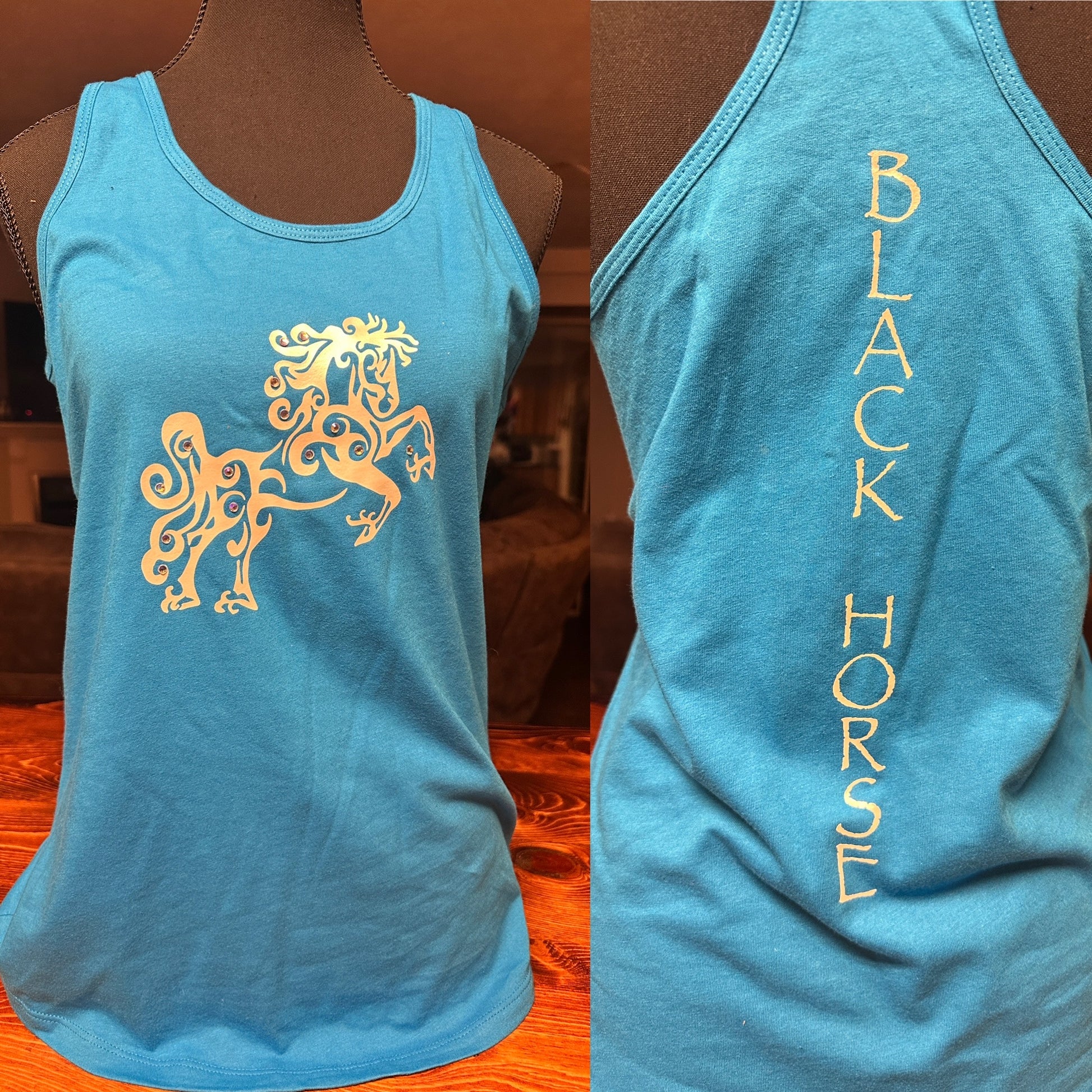 SKY BLUE BELLA RACERBACK TANK